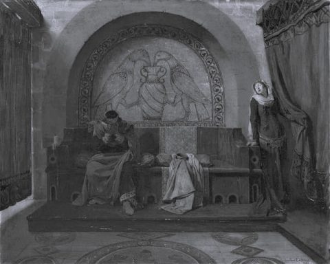 jean-paul-laurens-the-parting-of-king-robert-and-bertha